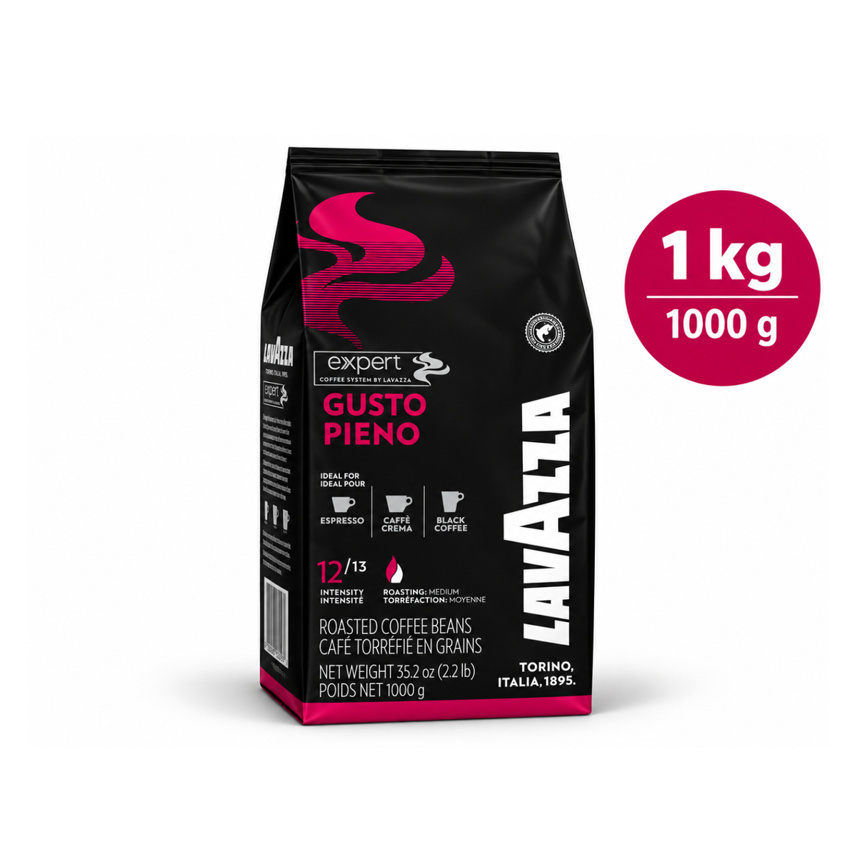 Gusto Pieno Expert LAVAZZA café en grains 1kg (04338)