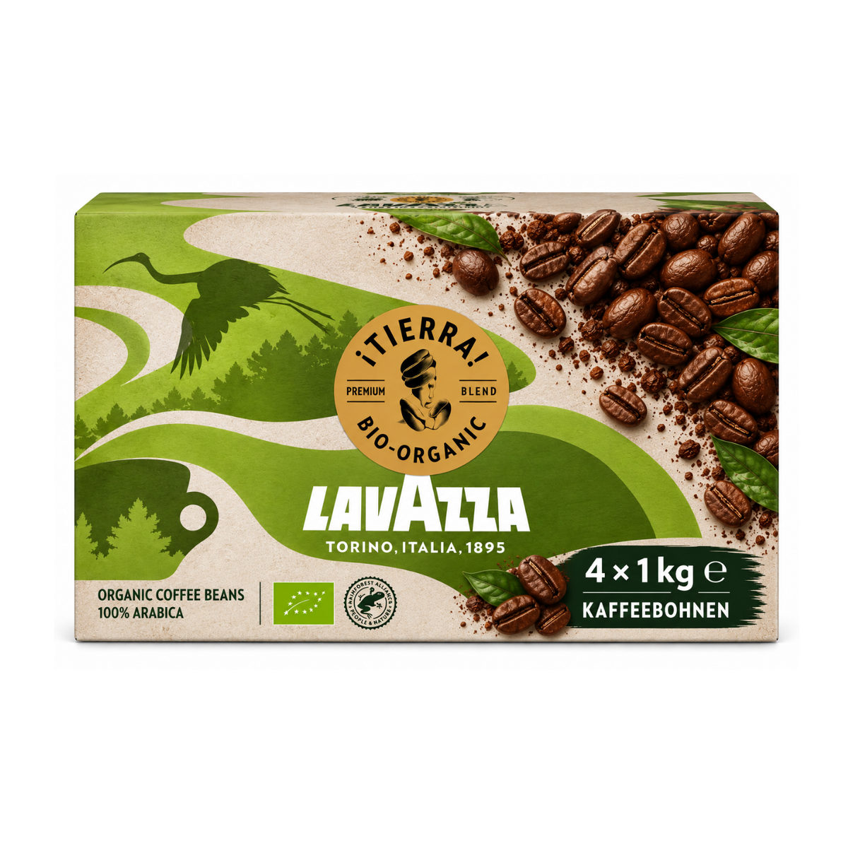 Tierra Bio-Organic caffè LAVAZZA in grani 1kg (03238)