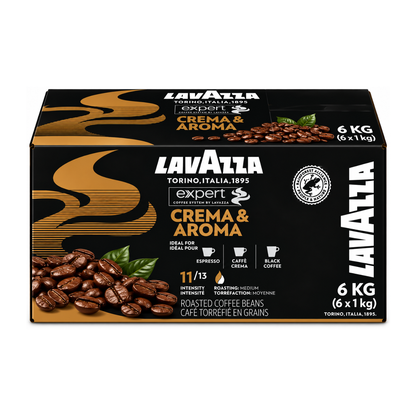 Crema &amp; Aroma Expert LAVAZZA café en grains 1kg (02540)