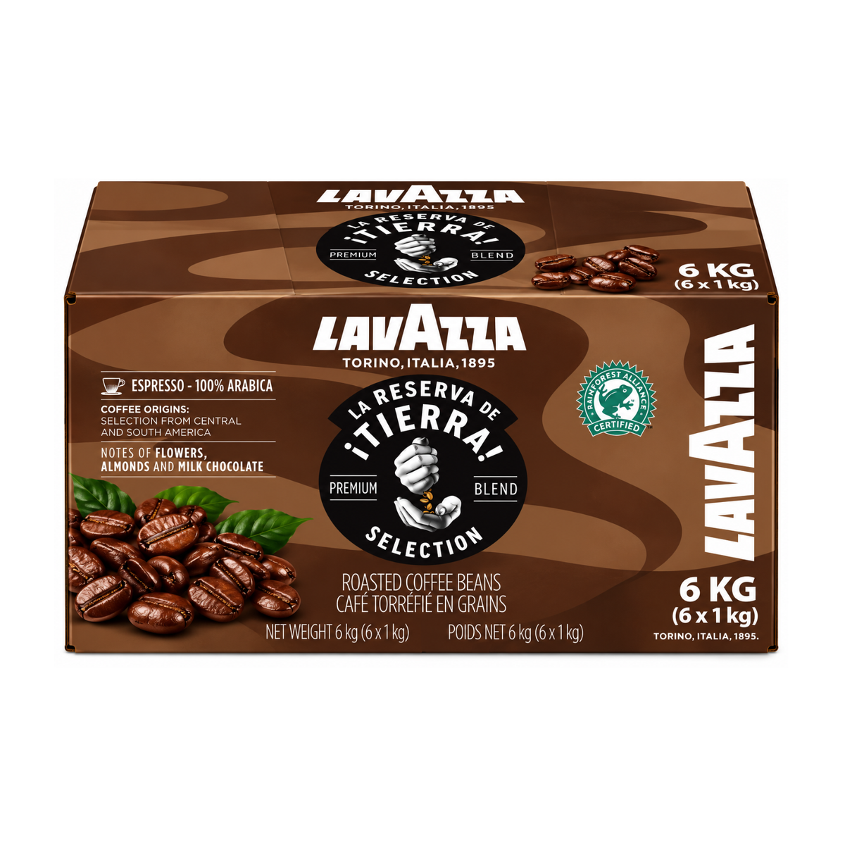 Café en grains Tierra 100% Arabica LAVAZZA 1kg (04332)