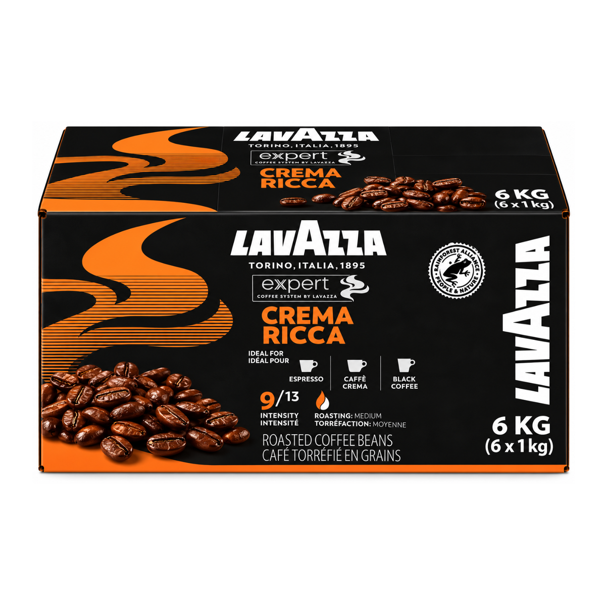 Crema Ricca Expert LAVAZZA café en grains 1kg (03003)