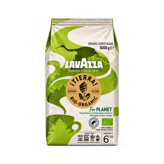 Café en grains LAVAZZA Tierra Bio-Biologique 1kg (03238)