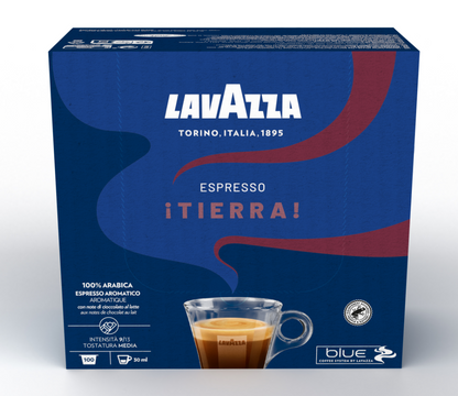 ESPRESSO ¡Tierra! 100% Arabica LAVAZZA BLUE 100 Kapseln (999)
