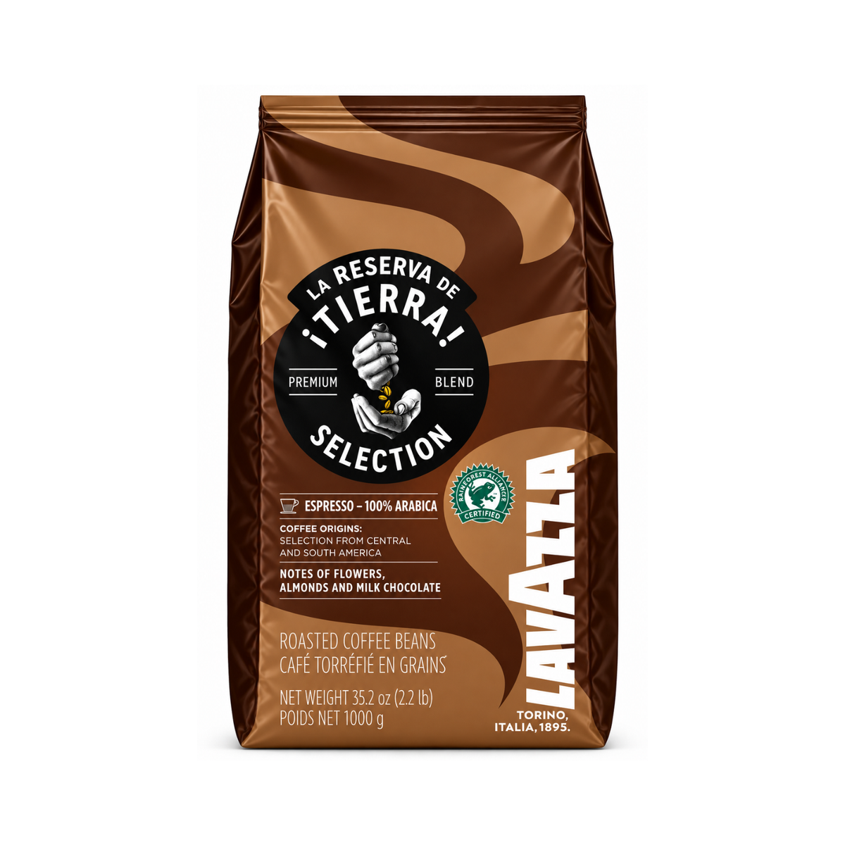 Café en grains Tierra 100% Arabica LAVAZZA 1kg (04332)