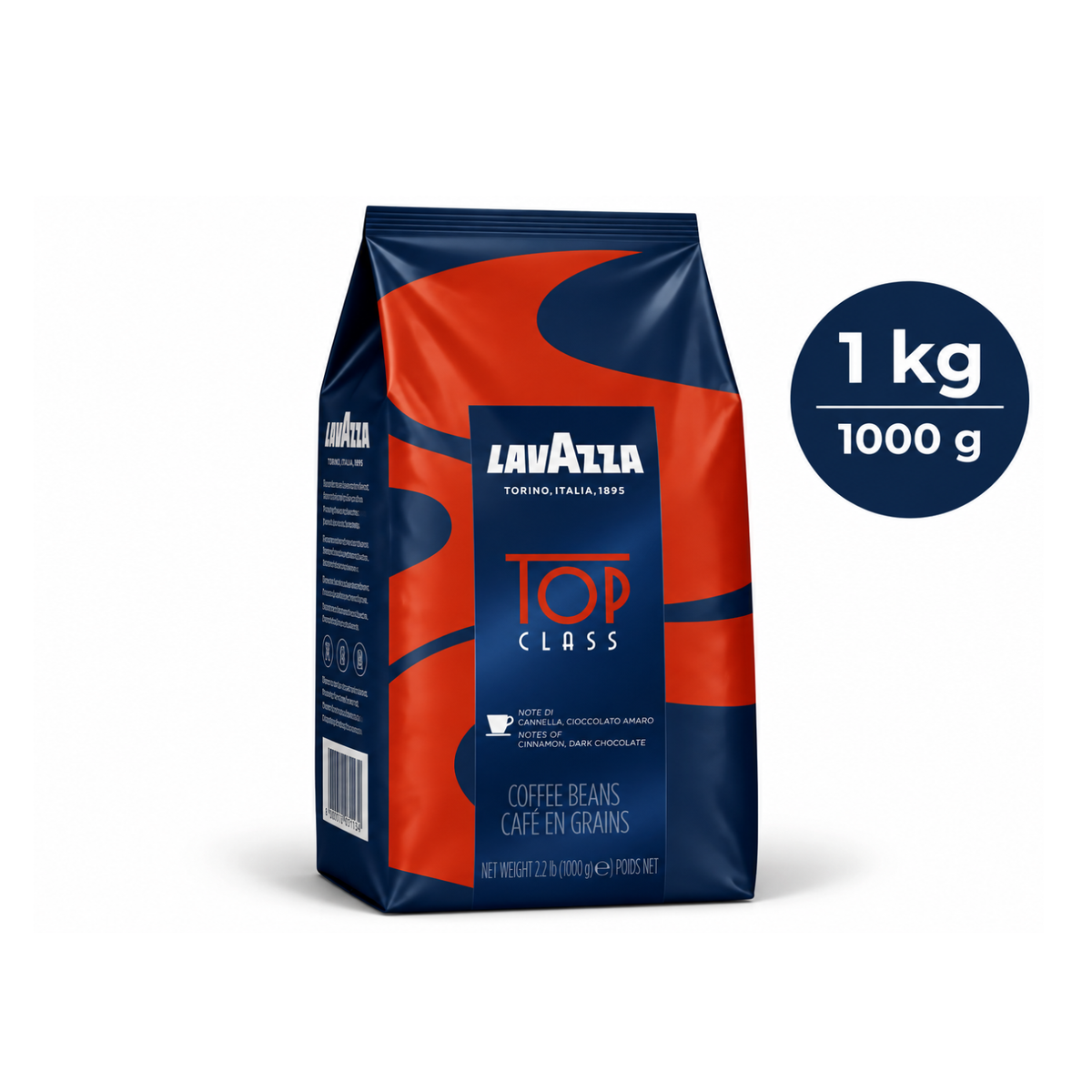 Café en grains LAVAZZA haut de gamme 1 kg (02010)