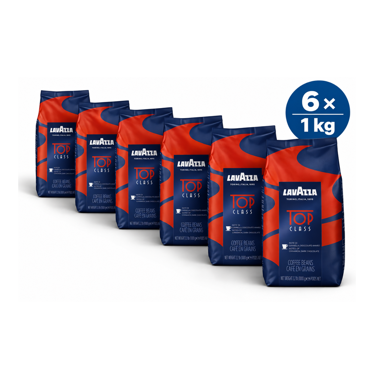 Café en grains LAVAZZA haut de gamme 1 kg (02010)