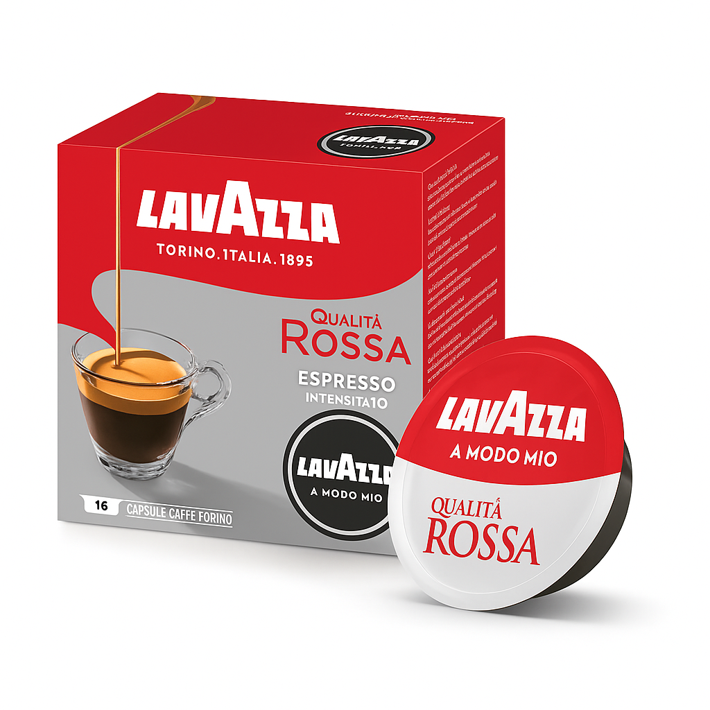 ESPRESSO Qualita Rossa 16 capsule LAVAZZA A Modo Mio (8843)