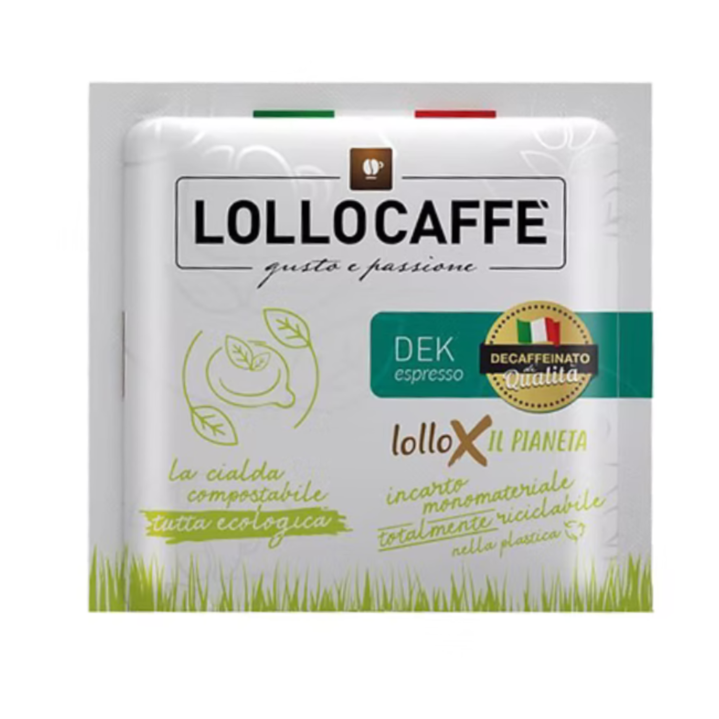 Produktbeschreibung für Lollo Caffè Pads DEK (Decaffeinato)