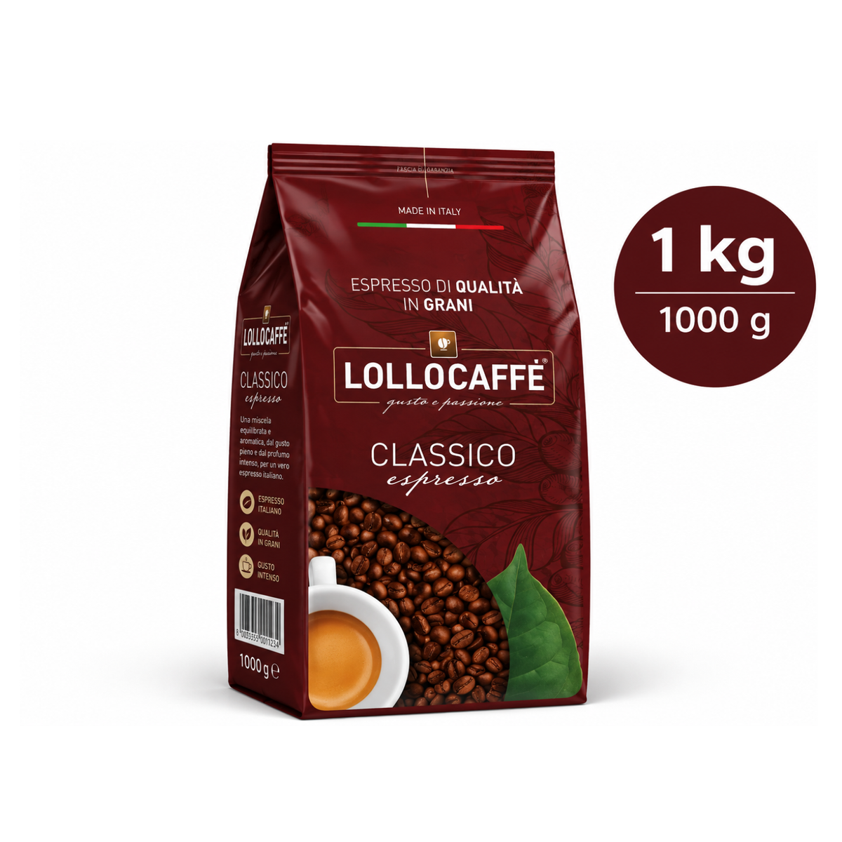 Lollo Caffè Classica Kaffeebohnen ab 1 kg erhältlich (LO07)