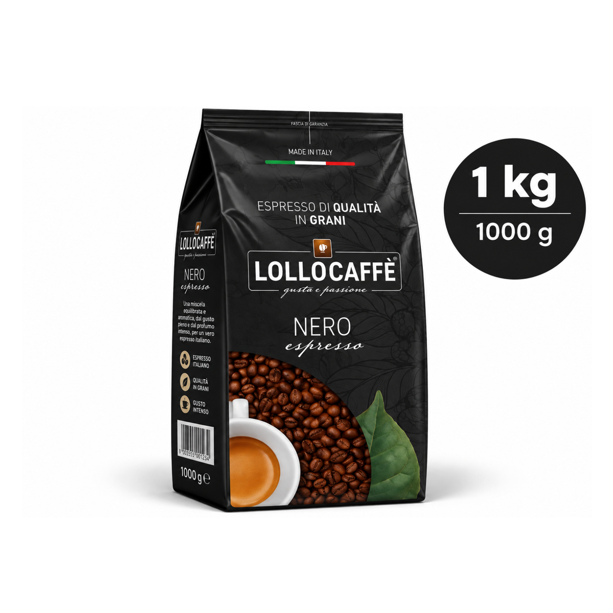 Lollo Caffè Nero Kaffeebohnen ab 1 kg erhältlich (LO08)