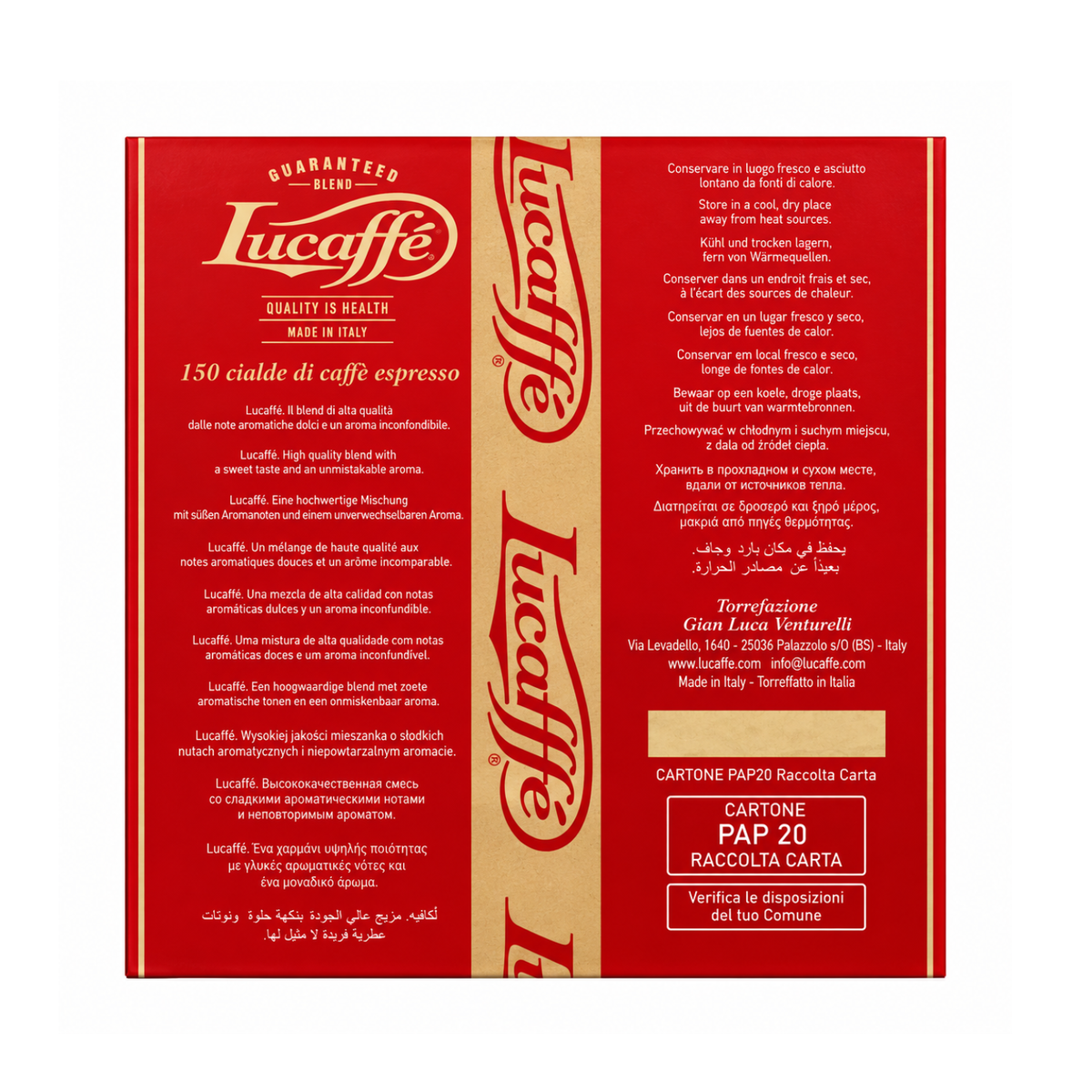Lucaffé Espresso Piccolo & Dolce Pads-44mm kaufen – italienischer Kaffee in Einzelportionen (LU02))