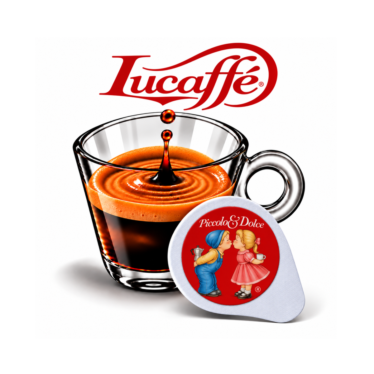 Lucaffé Espresso Piccolo & Dolce Pads-44mm kaufen – italienischer Kaffee in Einzelportionen (LU02))