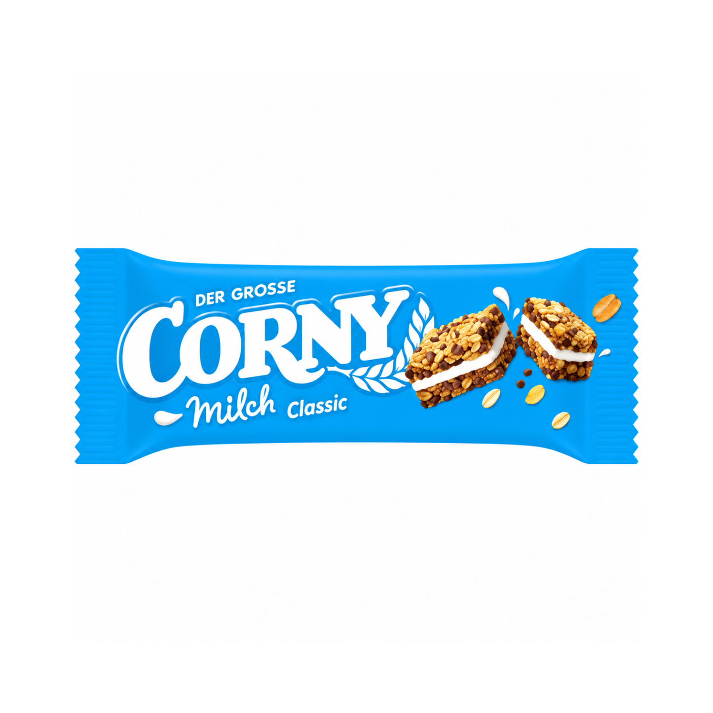 CORNY Milch Classic Müsliriegel 30 g – knuspriger Getreideriegel mit Milchcreme | Cerealien-Snack