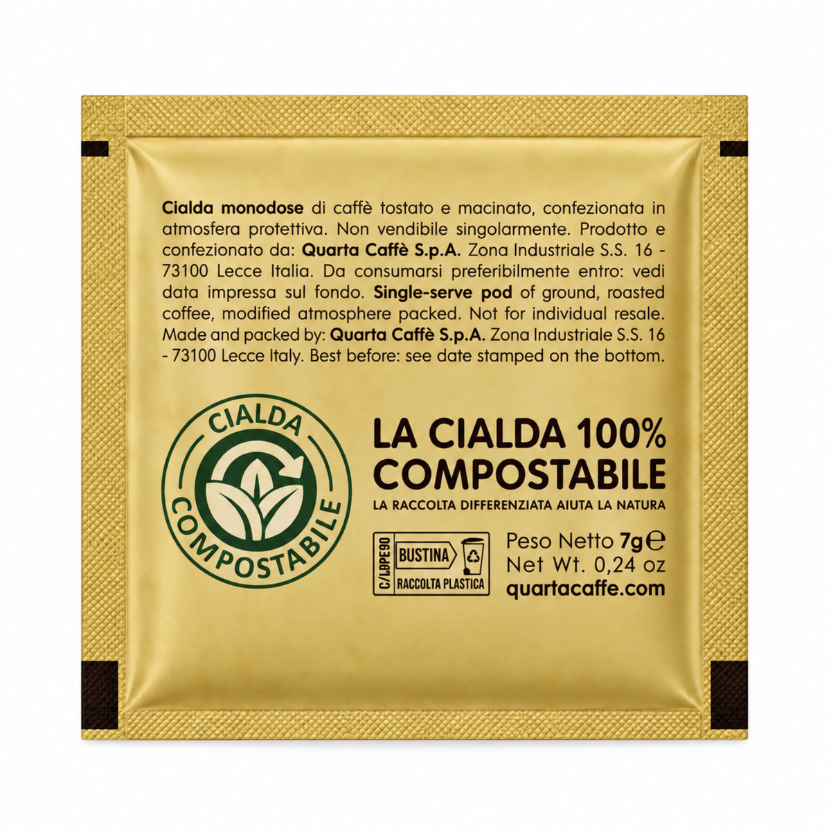 Quartà Caffè Espresso - 50 E.S.E. Kaffeepads (QU03)