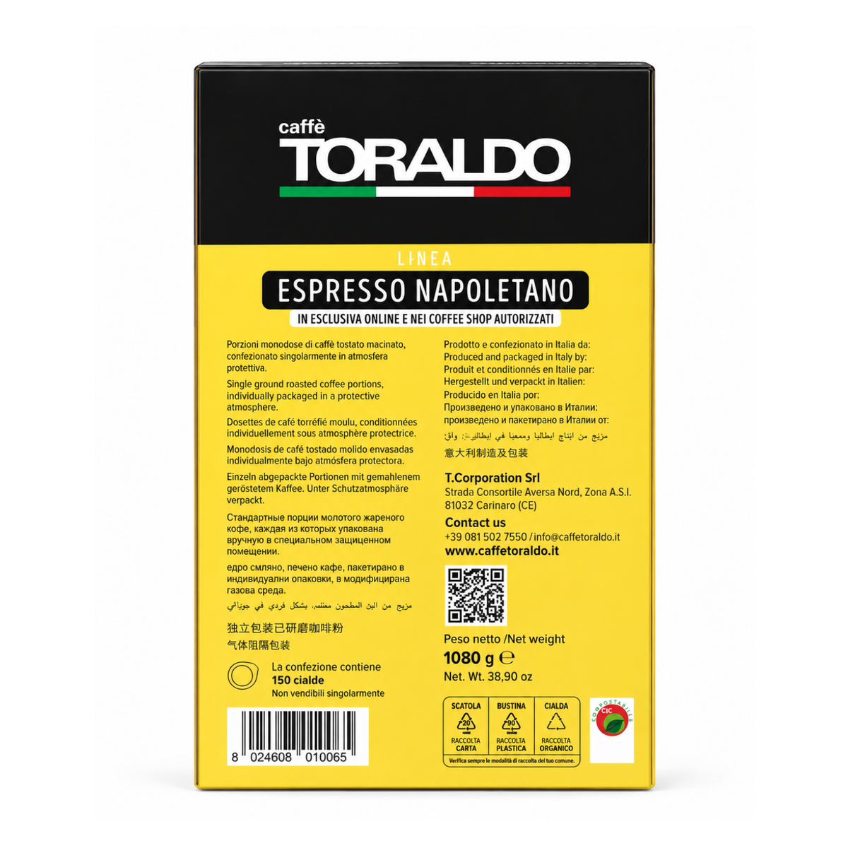 Toraldo Kaffeepads Pods Online-bei Prima Tazza Ag kaufen (TO02)