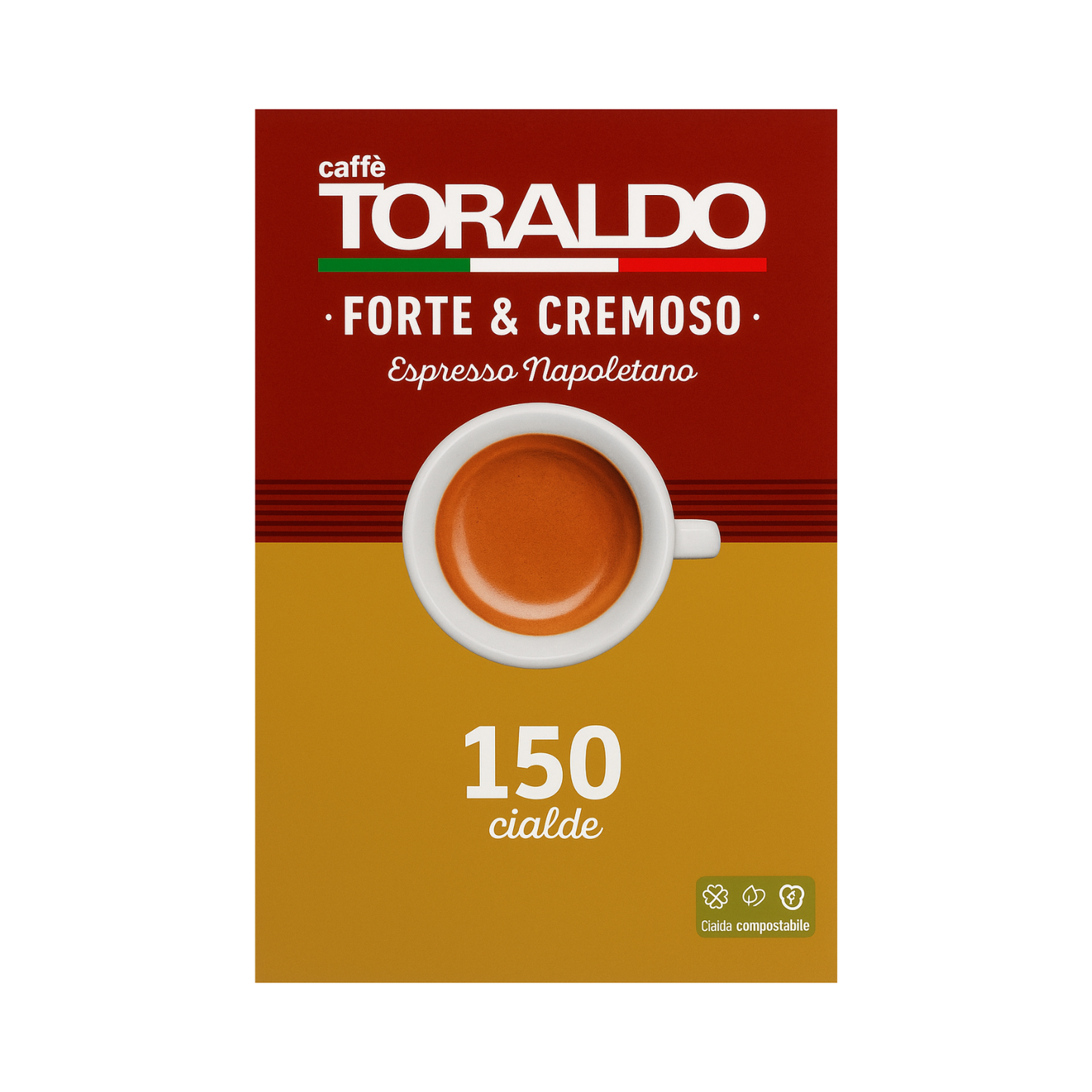 TORALDO Forte e Cremoso Kaffeepads Ø: 44mm 150 Stk. (TO01)