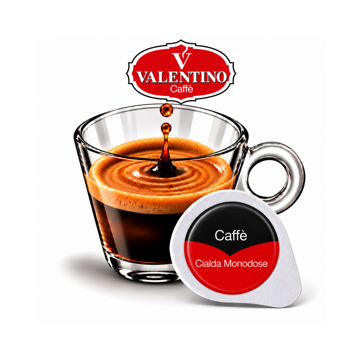Valentino Kaffeepads Cialda Espresso – Italienischer Espresso in Bar-Qualität (VA01)