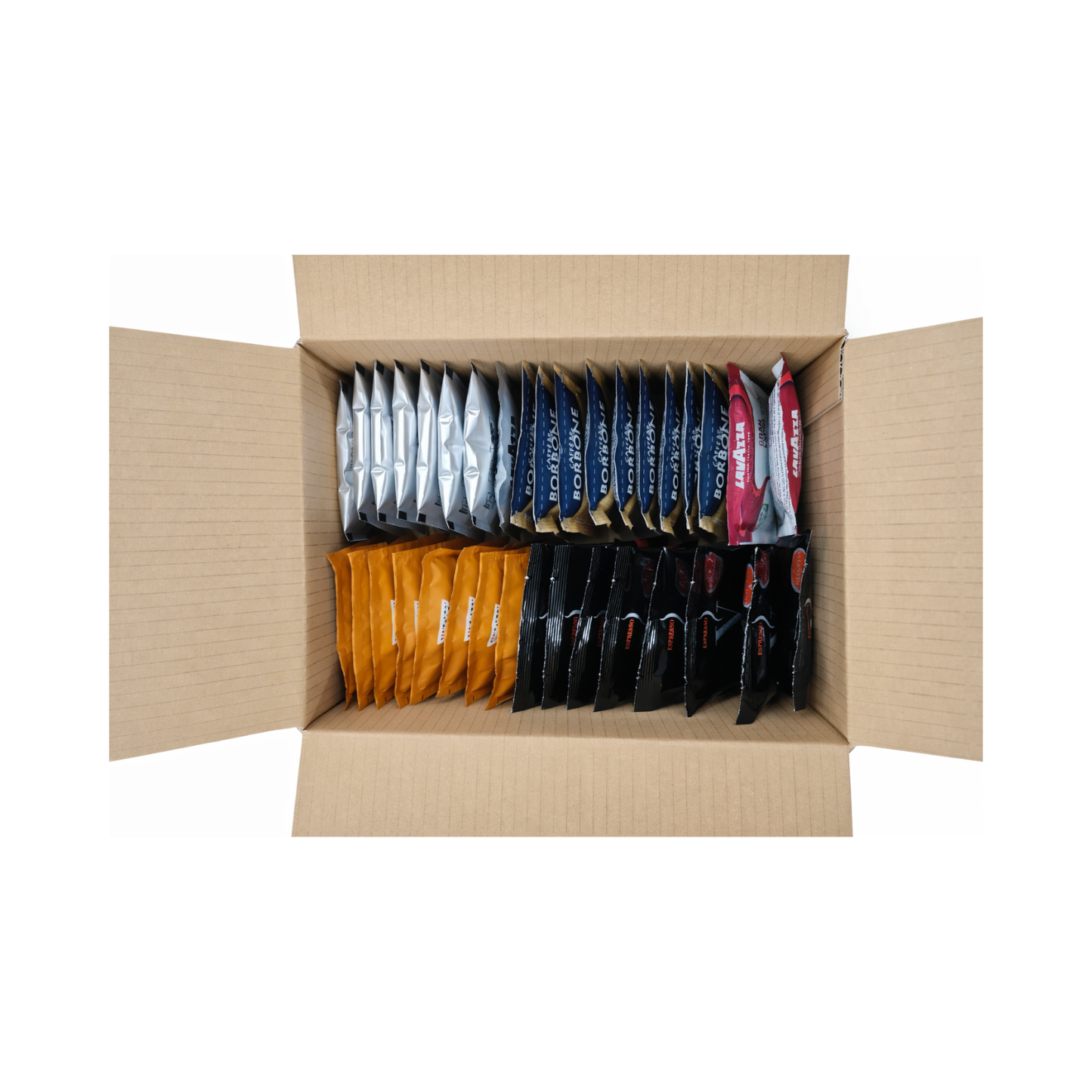 Prima Tazza Degustationsbox – 50 E.S.E Kaffeepads-Cialde in 10 Sorten