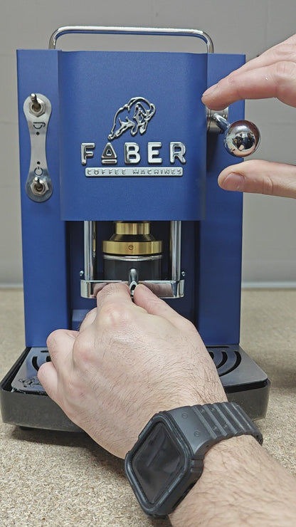 Faber Pro Essential E.S.E. Kaffeemaschine - Navy Blue Chrom (FAB09)