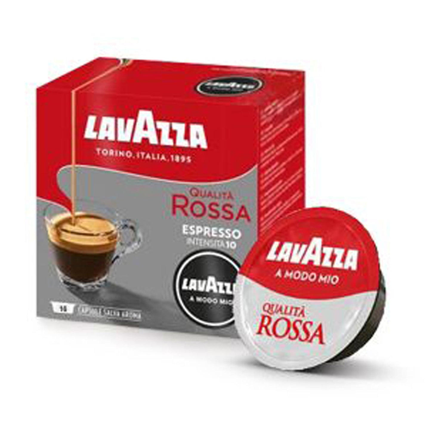 ESPRESSO Qualita Rossa 16 capsules LAVAZZA A Modo Mio (8843)